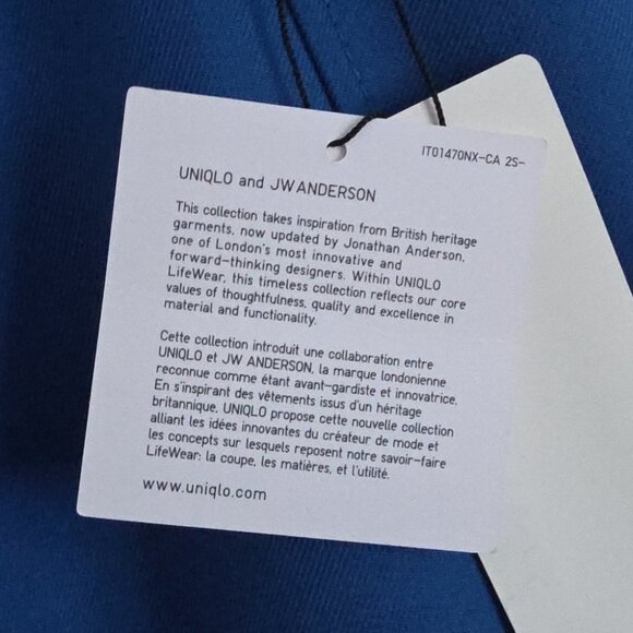 NWT JW ANDERSON × UNIQLO | Asymmetric Skirt Royal Blue Sz 0 - Picture 5 of 7